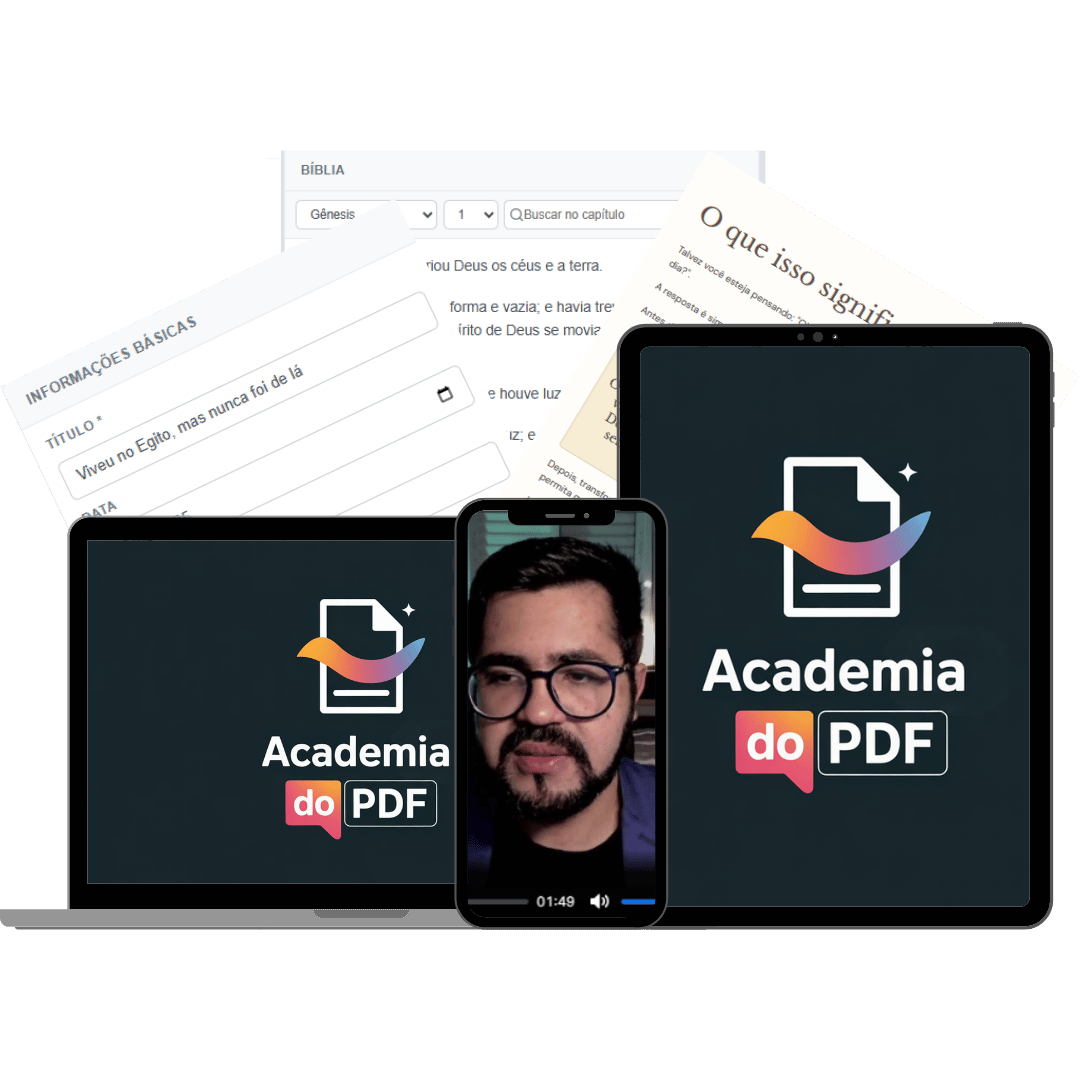 Academia do PDF - Mockup do Produto